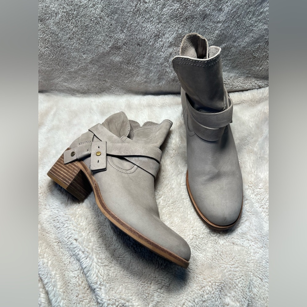 UGG Women's Gray Suede Ankle Booties